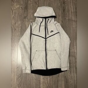 Nike Gray tech fleece-Zip Hoodie